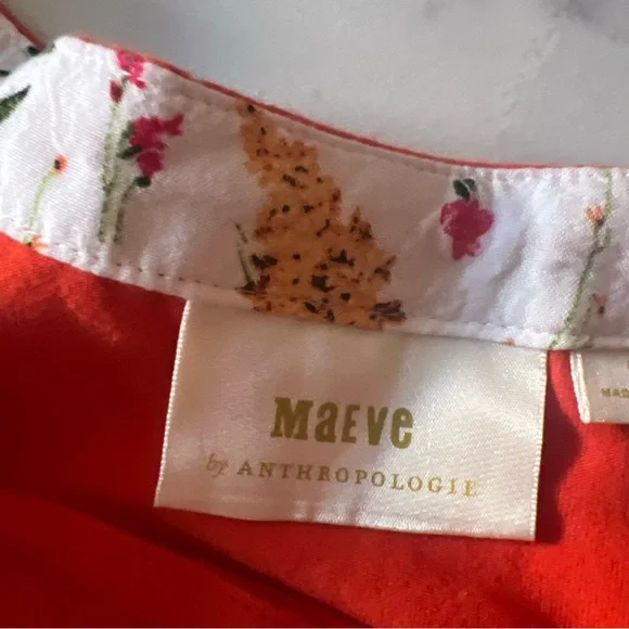 Maeve Orange and White Long Sleeve Tee - Picture 9 of 12